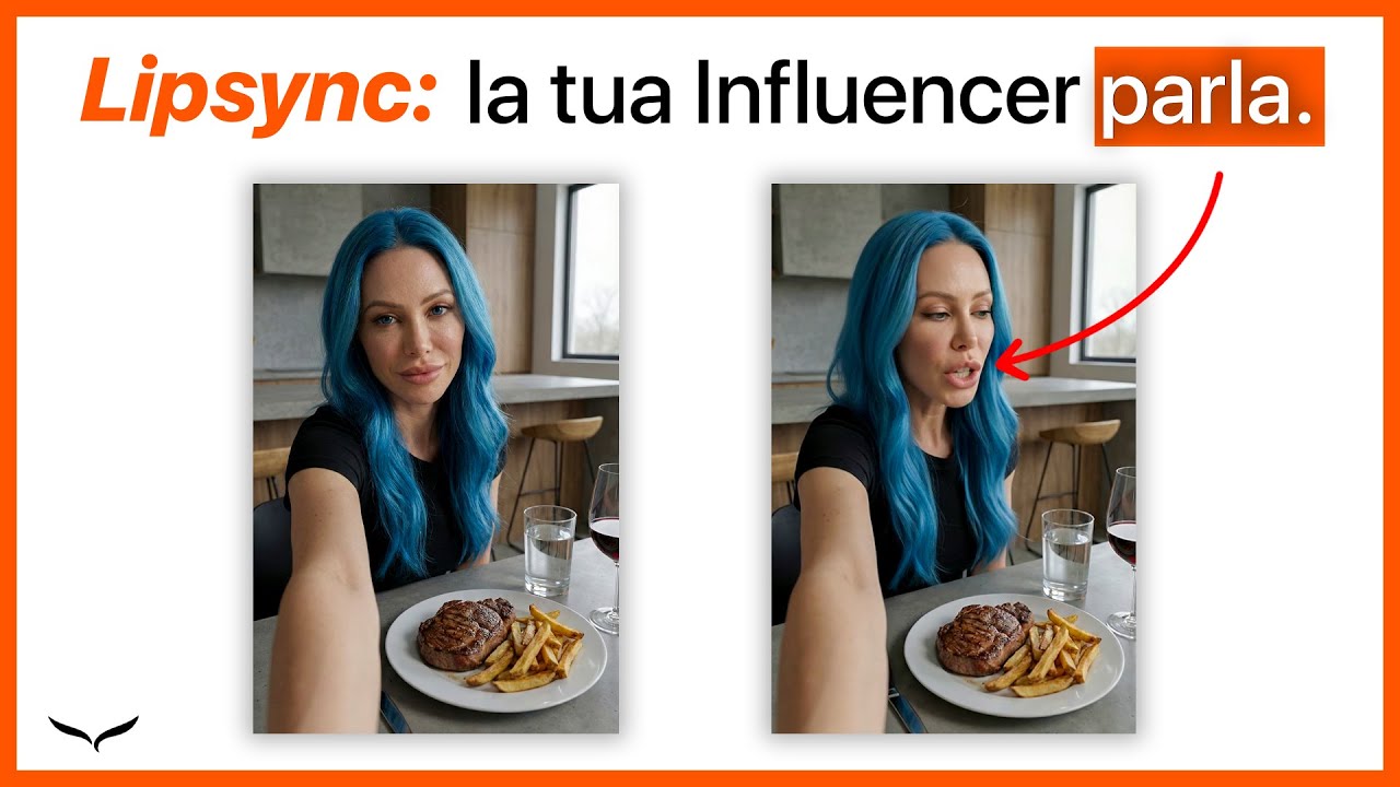 Fai parlare il tuo Influencer AI: Voiceover Text-to-Speech + Lip Sync (Guida step-by-step)