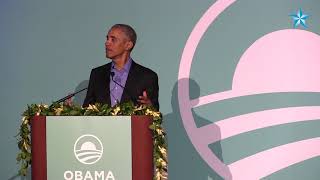 Barack Obama speaks to emerging leaders at East-West Center in Honolulu