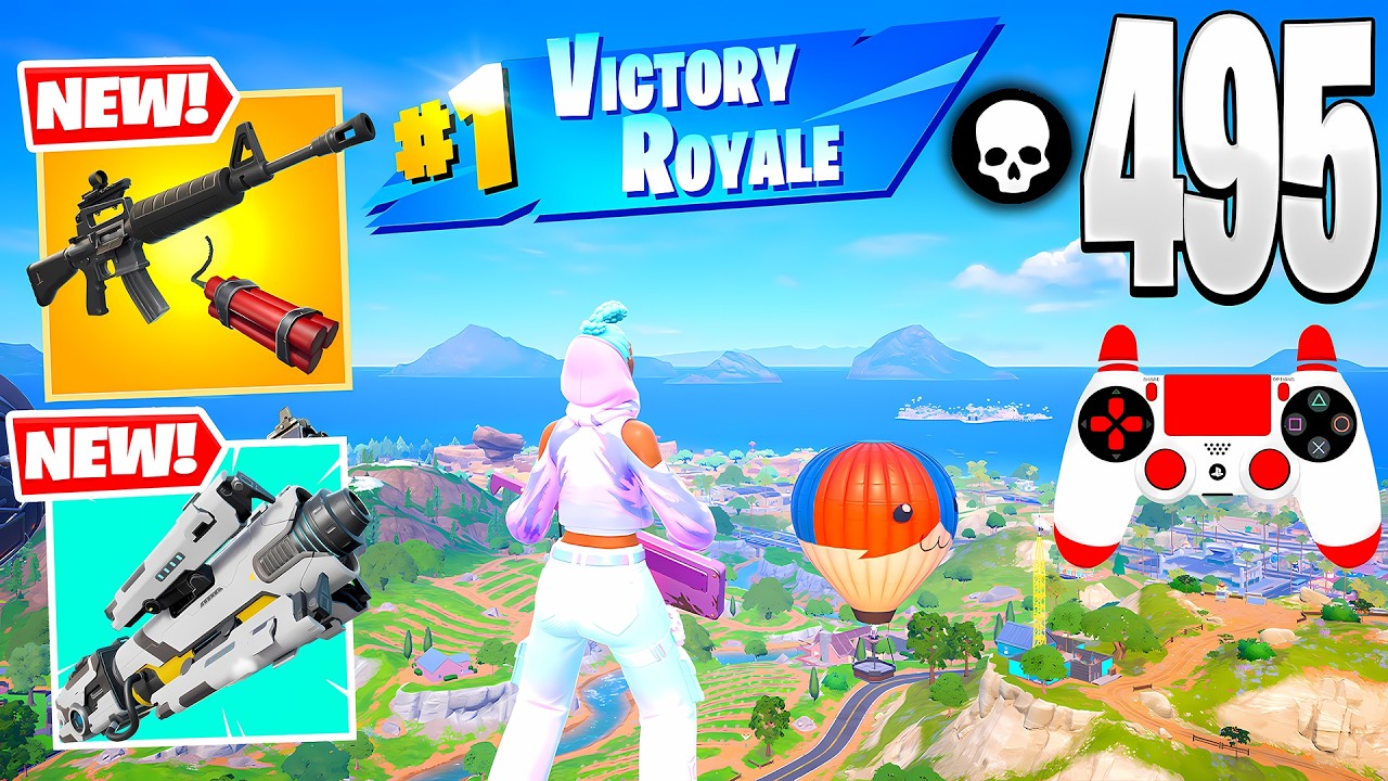 495 Elimination Solo vs Squads – Zero Build Full Gameplay Wins (Fortnite Chapter 7 Season 1)
