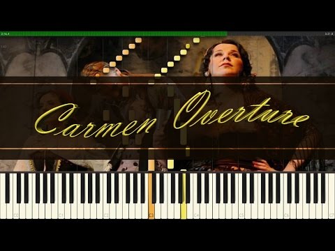 Carmen Overture // G. Bizet // Piano Tutorial Synthesia