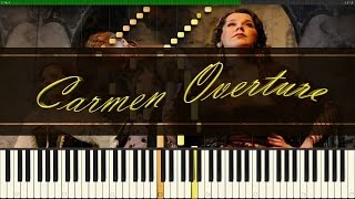 Carmen Overture // G. Bizet // Piano Tutorial Synthesia