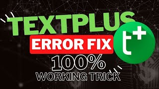 Get Textplus Number In 2024 100% Working Textplus Something Went Wrong Error Fix
