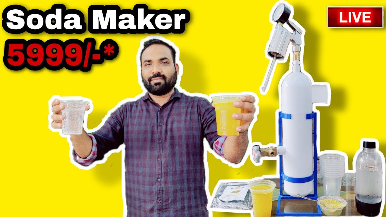 6 हजार ₹ मे कभी बंध ना होने वाला बिजनेस शुरू करे/ Soda Making Machine Portable / Instant Soda Maker