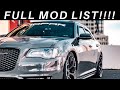 FULL MOD LIST 2020 OF MY 2017 CHYSLER 300S