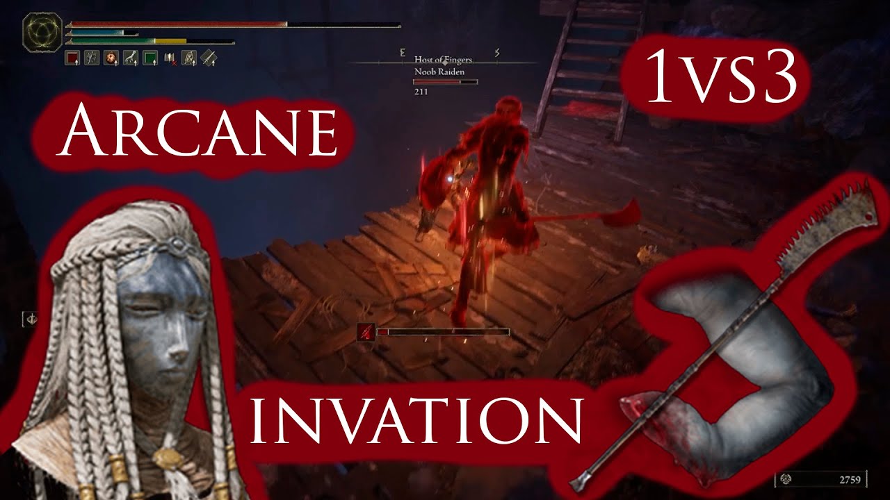 Invasión Arcana 1 VS 3! - Elden Ring PvP