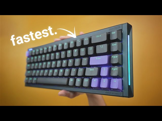 Their fastest magnetic keyboard (NuPhyX BH65 Review) - YouTube