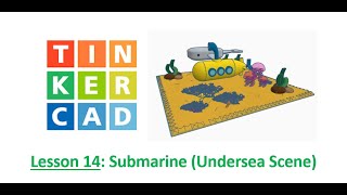 TinkerCAD- Submarine (Undersea Scene) screenshot 2