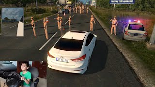 Bé Dương lái xe trong game ETS2 từ Long Biên đi Nội Bài screenshot 5