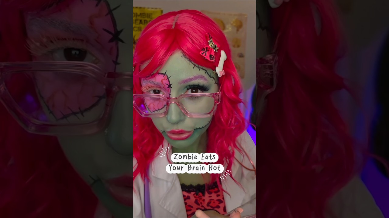 Zombie doctor eats your brain rot 🧠🧟‍♀️ #zombie #asmrroleplay #brainrot #relax