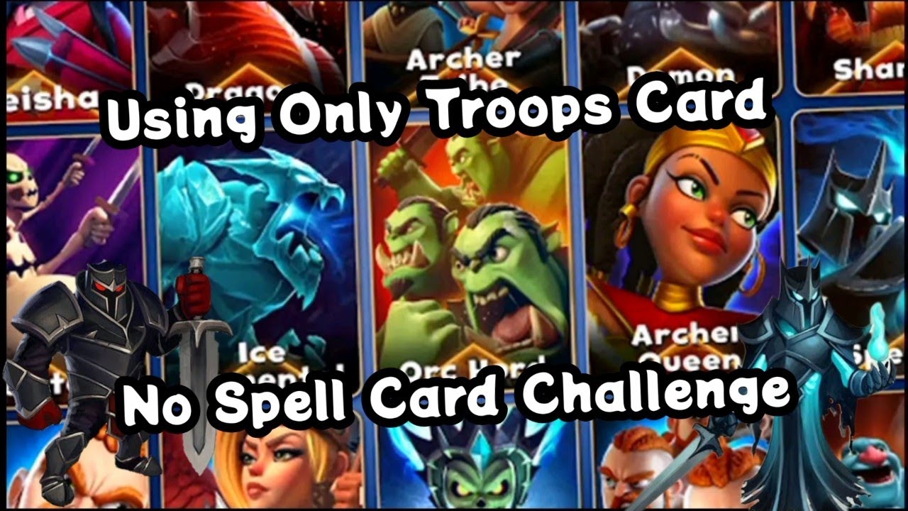 Challenge Video 🔥 No Spell 😞 Only Troops 🔥 Castle Crush