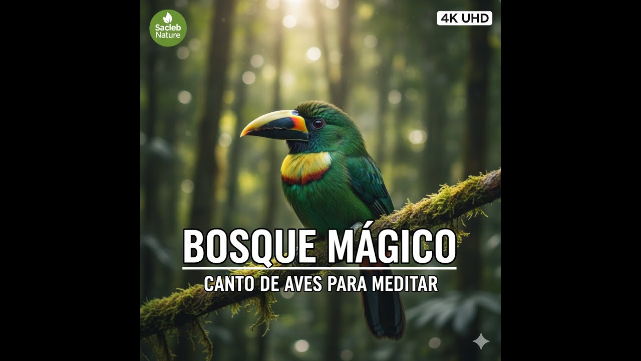 Sinfonía de Aves en el Bosque: Sonidos Naturales para Estudiar y Relajarse (4K)