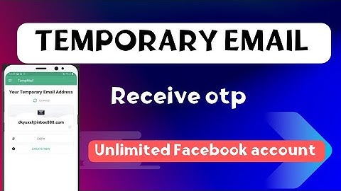 how to get temporary email // create facebook accounts without phone number earn together