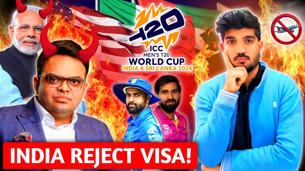 India Rejected many Pakistani origin visa! T20  World CUP 2026 Postponed!