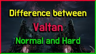 Difference between Valtan Normal and Hard
