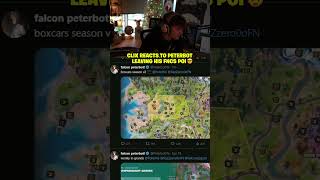 Clix REACTS to Peterbot LEAVING his FNCS POI 🤯