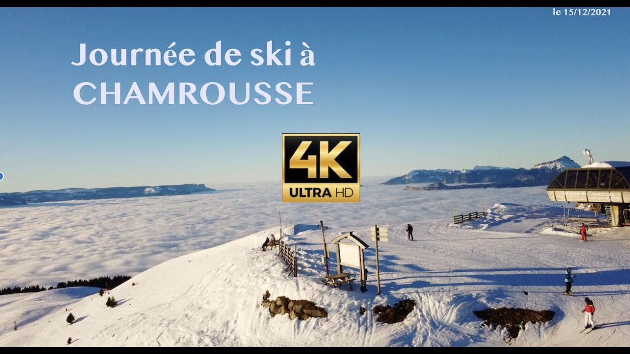 La station de ski de Chamrousse est ouverte - Drone 4K
