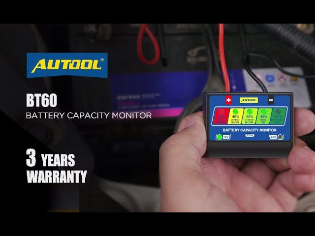 Autool Engine Monitor AUTOOL BT60 Car Battery Capacity Monitor 12V/24V Battery Capacity ...