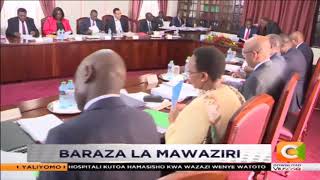 Baraza La Mawaziri Limefanya Kikao Leo Asubuhi Katika Ikulu Ya Nairobi