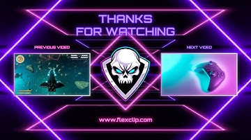 Free Neon YouTube Game Intro Outro Video Template (Customizable) - FlexClip