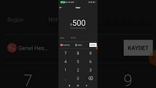 Masraf Yönetimi Planlı Mod Kullanımı