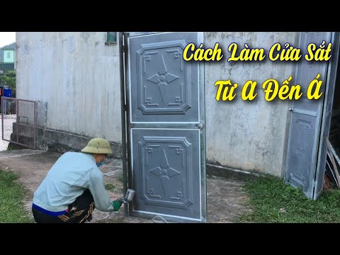 Video Cửa sắt tôn huỳnh kết hợp U nhôm | Dẩu DIY - youtube