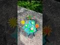 🌸 Miniature Pond Art | DIY Handmade Craft with Flowers & Water Lilies#diy #ponds #trending #shorts