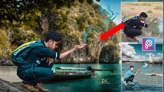 Water Splash Bird Photo Editing In Picsart | Creative Picsart Editing | How To Edit Photo In Picsart screenshot 4