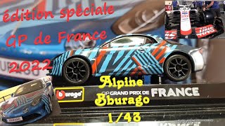 Maquette Alpine A110 Grand prix de France 2022 Burago 1/43ème