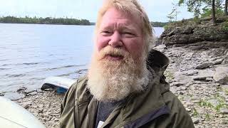 Outdoors and off grid, canoe trip