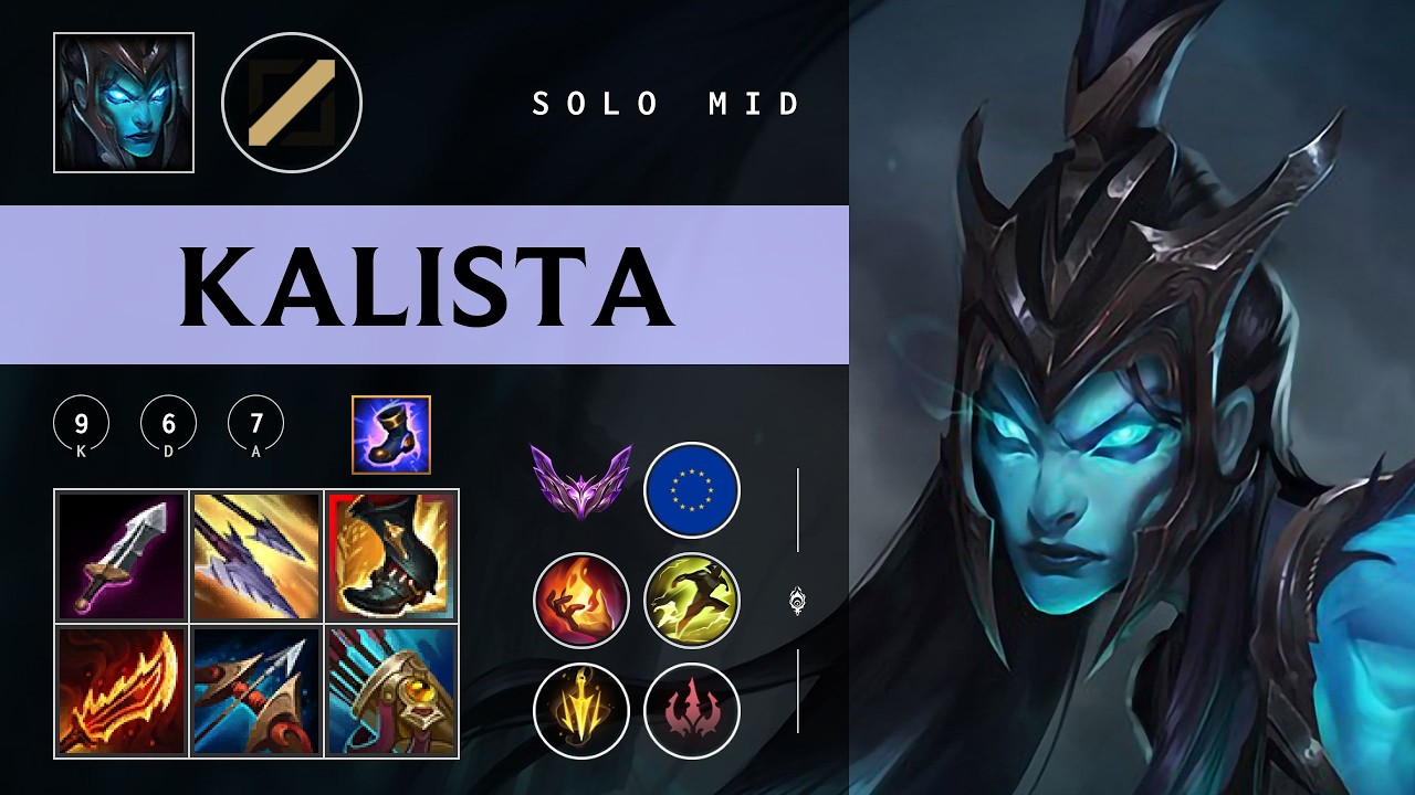 Kalista Mid vs Zed - EUW Master Patch 26.04