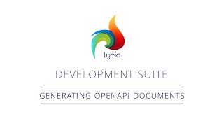 Generating OpenAPI Documents | Lycia Development Suite | Querix
