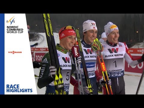 Race Highlights | Riiber wins in dramatic fashion | Lillehammer | Gundersen NH | FIS Nordic Combined