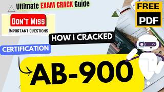 AB-900 | Microsoft 365 Copilot and Agent Administration Fundamentals |  Imp Topics  |  Free PDF