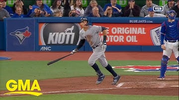 Yankees star Aaron Judge notches 61st home run l GMA