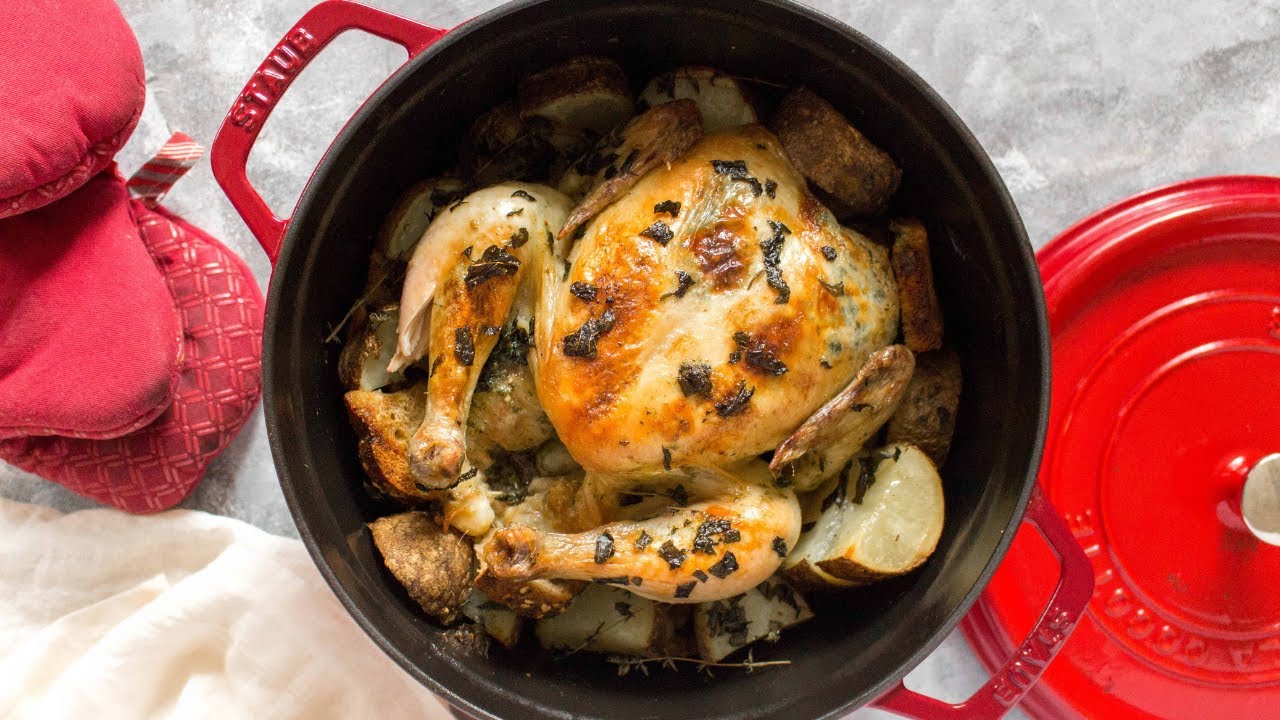 Dutch Oven Whole Chicken - Veronika's Kitchen