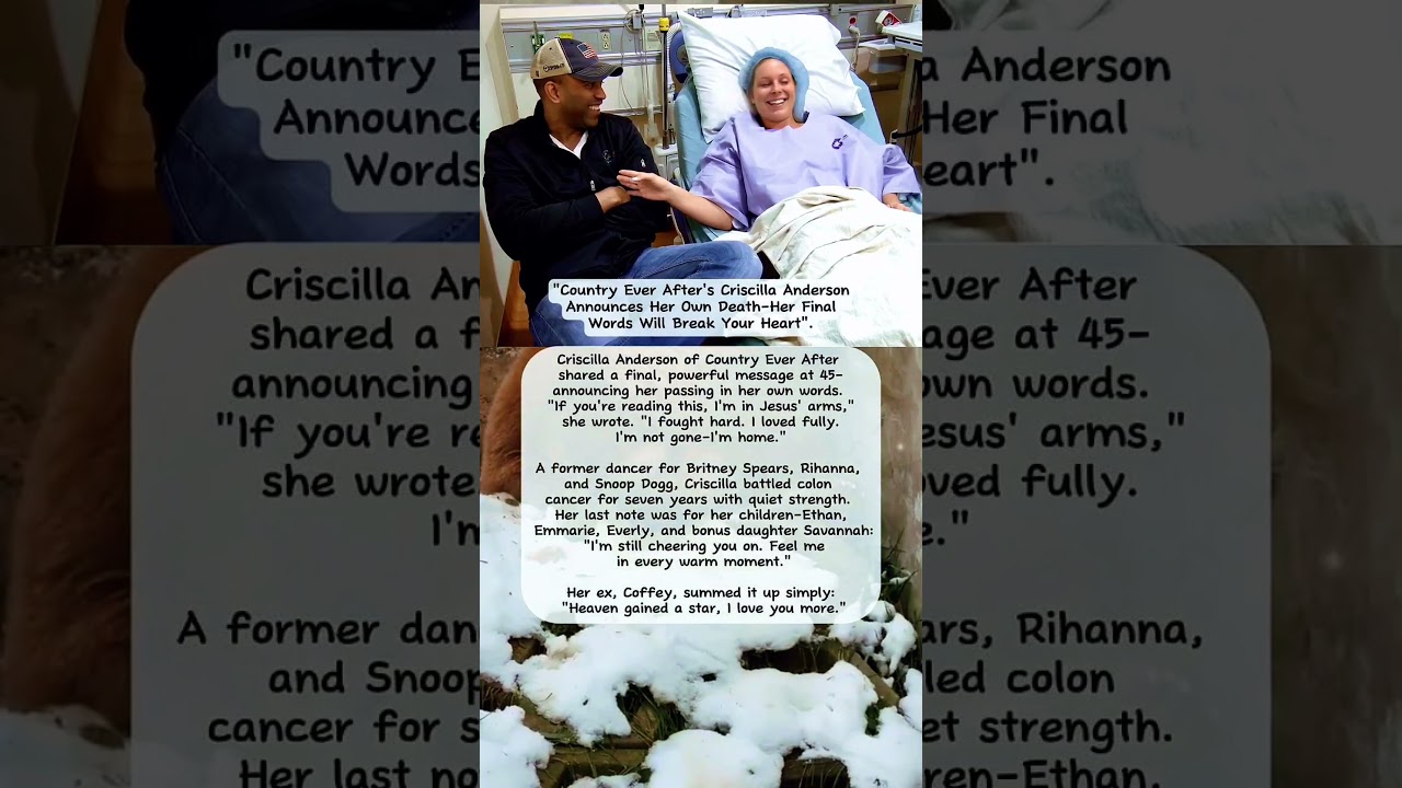 Country Ever After's Criscilla Anderson Announces Her Own Death 