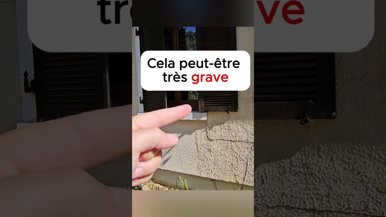 Des Fissures sur les murs d'une maison, danger ou non?