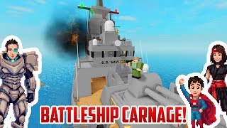 Roblox: 3 NOOBS PLAY BATTLESHIP (And Fail)
