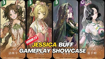 Reverse: 1999 CN - JESSICA EUPHORIA BUFF 2 Gameplay Impressions and Test | POISON TEAM
