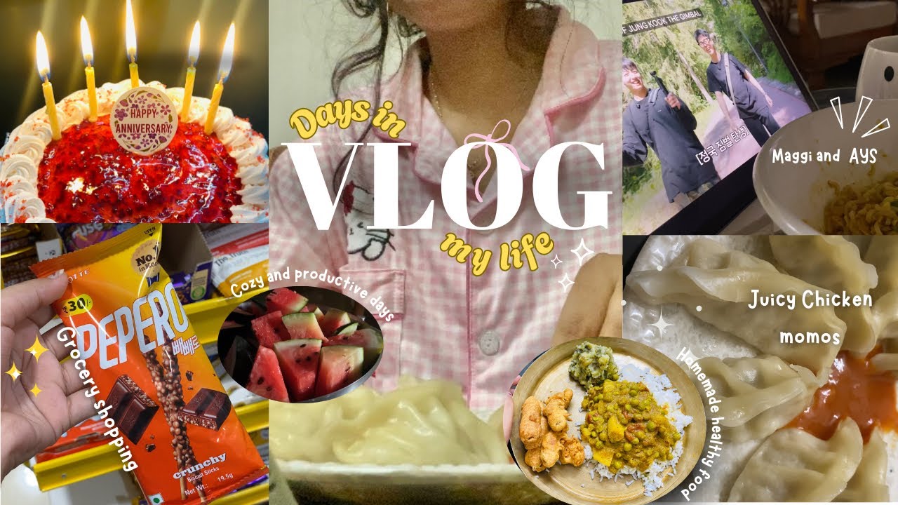 Slice Of Life ♡ | Aesthetic Vlog Indian🌻| Parents’ Anniversary🎂| Introvert Girl Diaries 🍒