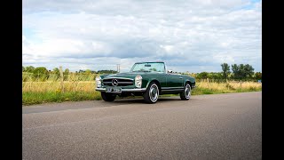 on friday we waved goodbye to this 280sl which the team has spent over 12 months restoring.