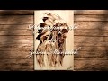 Pyrography portrait | Native American | fast motion video #1