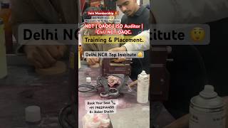 NDT Training Institute | RT RTFI UT UTG MPT LPT DPT VT ECT CT MFL many more.. | Er Babar Shaikh.