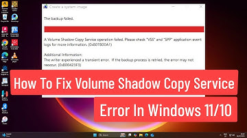 How To Fix Volume Shadow Copy Service Error In Windows 11/10