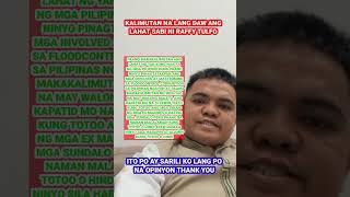 Raffy Tulfo kalimutan na daw ang lahat.