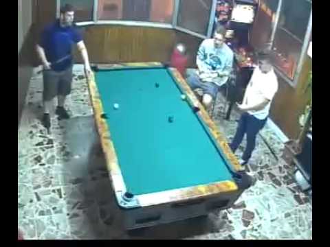 Pool Jedi - Guy makes some amazing shots