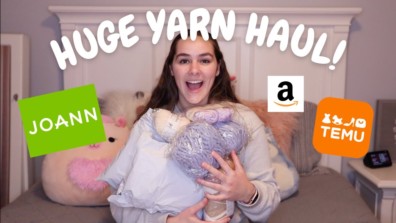 all the yarn I bought myself for christmas | HUGE YARN HAUL