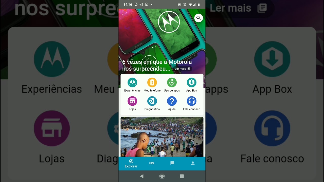 Como ver notícias em celulares Motorola com app Hello You