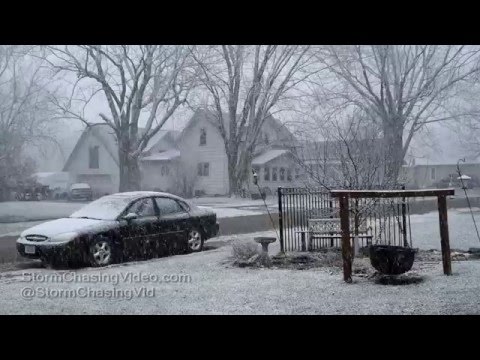 Heavy Snows in Madrid, IA - 3/19/2016
