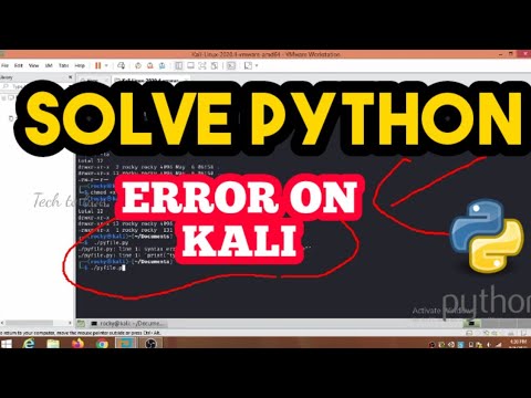 How to SOLVE PYTHON ERROR ON KALI LINUX 2021 | syntax error near unexpected token python